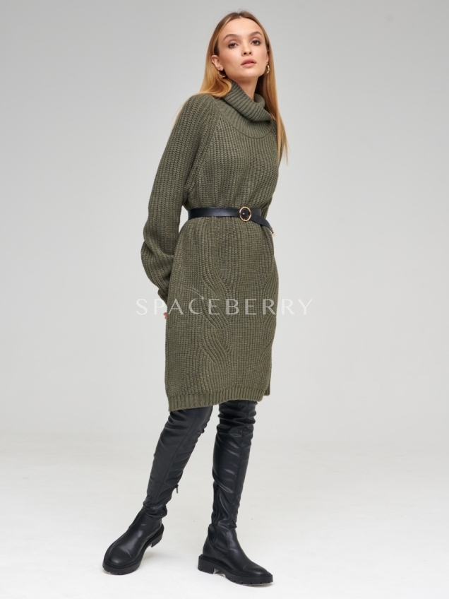 Женский вязаный свитер оверсайз, джемпер